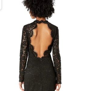 Brand New Rachel Zoe Angie Black Embroidered Lace‎ Back Cutout Dress-Size 10 NWT